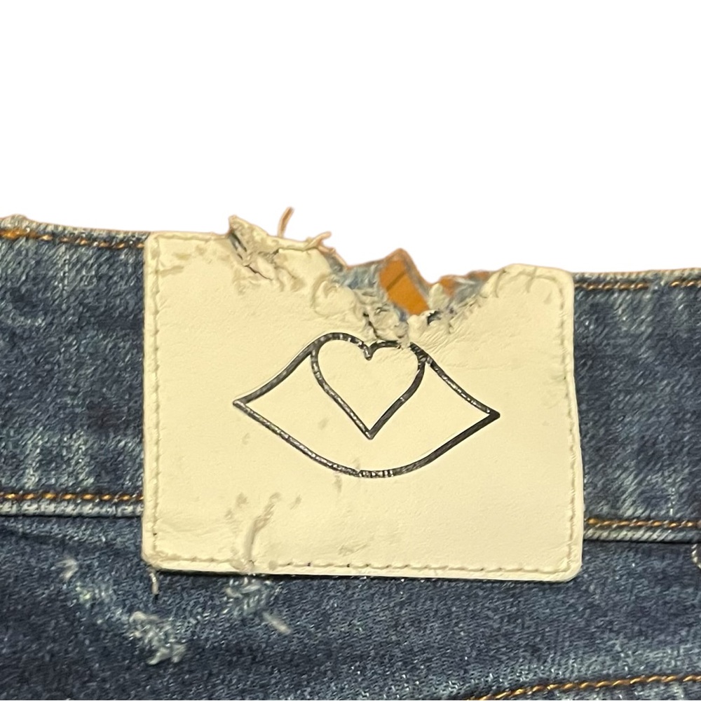 See by Chloe Leather Denim corduroy suede Paneled Flare Jeans Patchwork - Picture 12 of 13